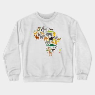 Animals of Africa Crewneck Sweatshirt